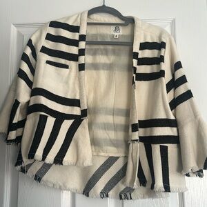 DRA Los Angeles Jacket in black and cream stripes